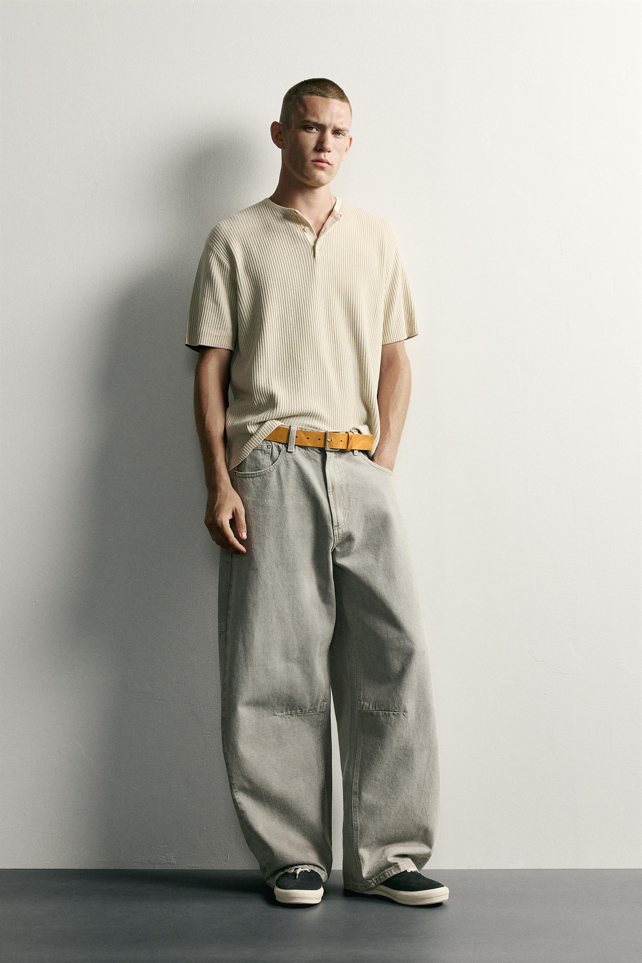 PANTALON BARREL FIT À CORDON